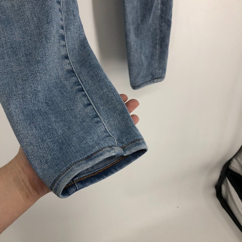 Denim Forum Indigo The Lola High Rise Skinny  High-waisted skinny jeans 27x28 - Picture 6 of 16